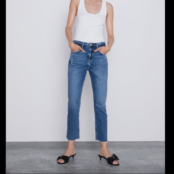 Zara Denim - Zara Woman Raw Hem Jeans